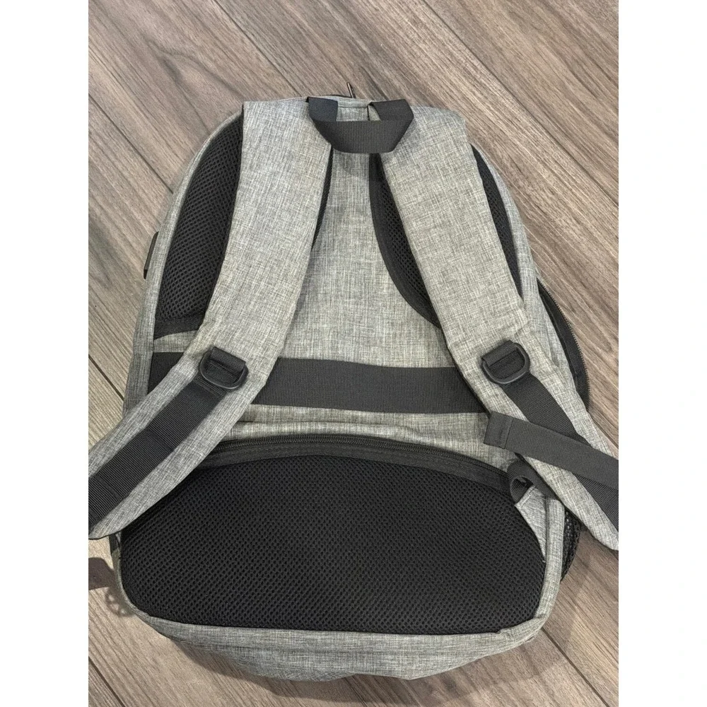 Matein Travel Laptop Backpack Heather Grey Business School Commuter Bag Padded